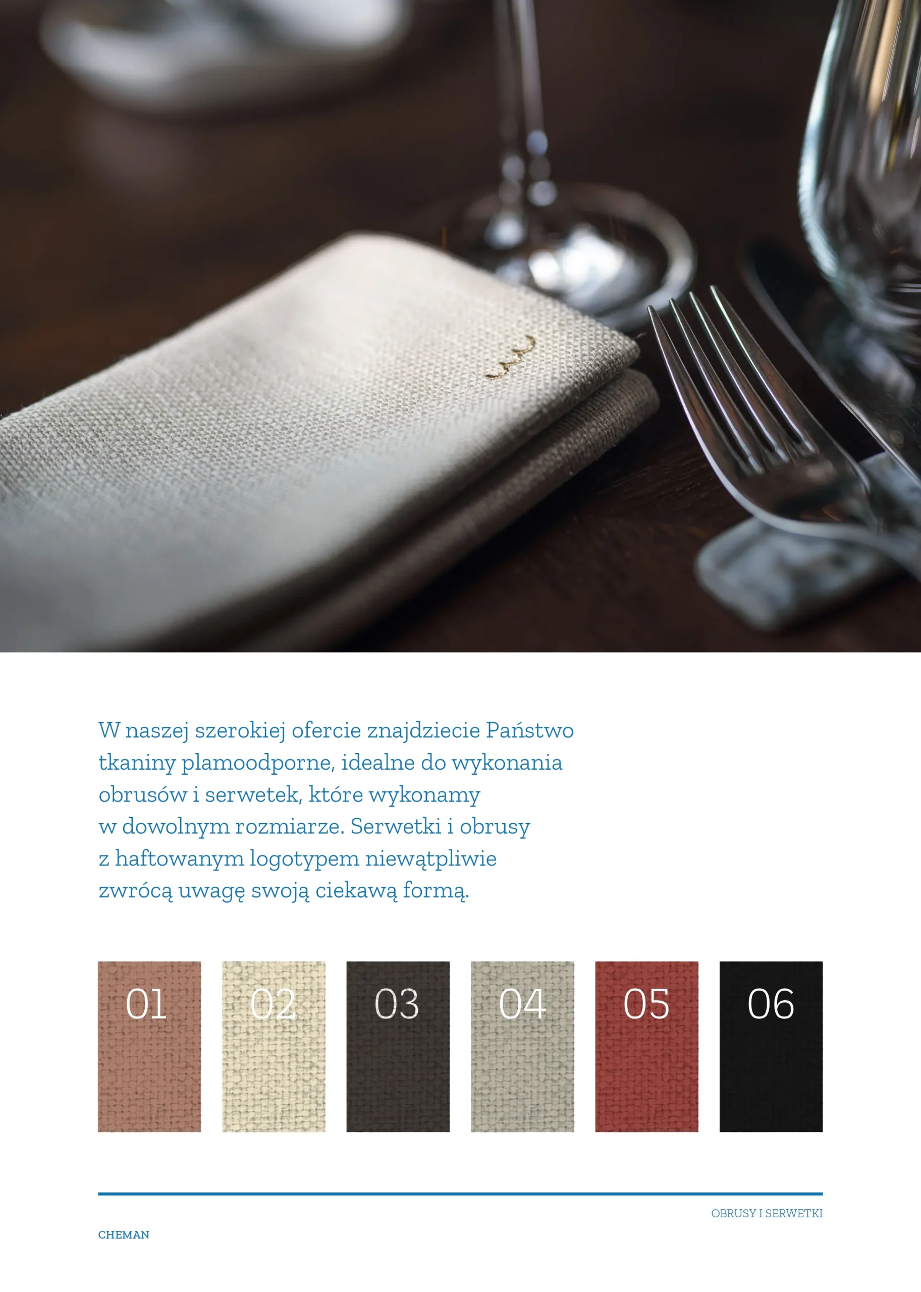 Katalog obrusów Cheman